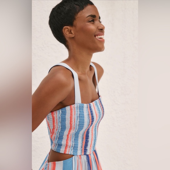 NWT Anthropologie The Piper Bandeau Cutout Jumpsuit - Picture 2 of 6